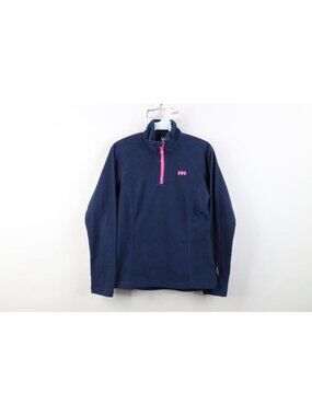 Vintage Y2K Helly Hansen Womens Small Polartec Fleece 1/4 Zip Pullover Sweater